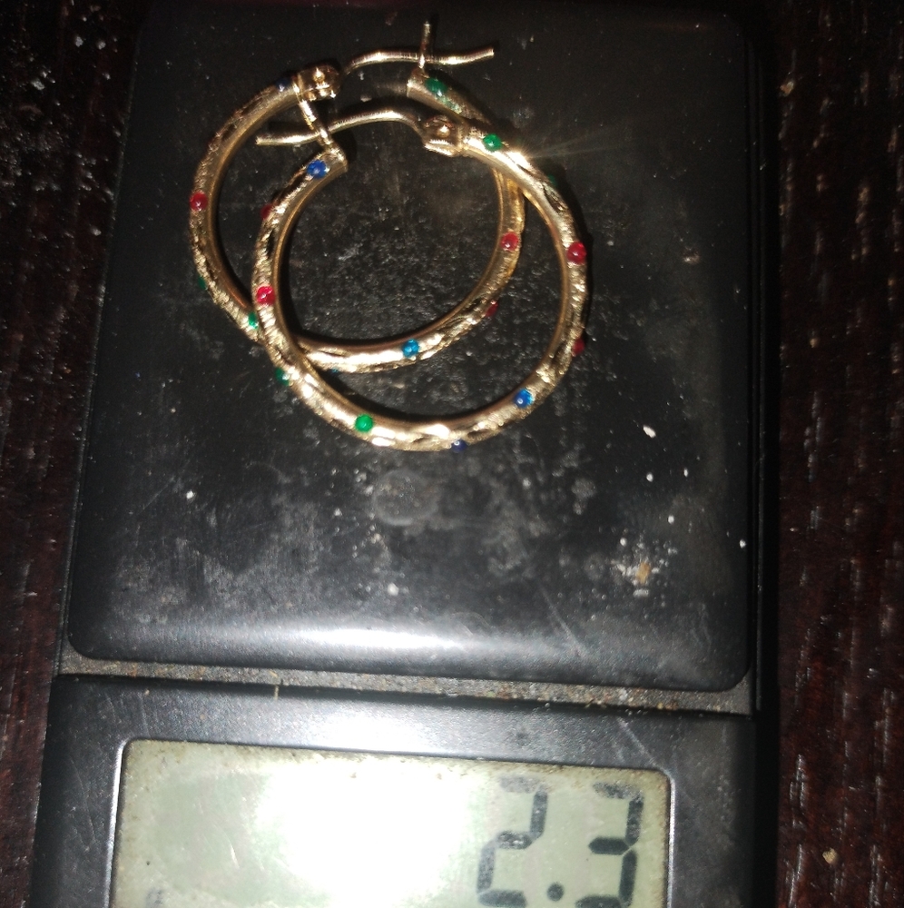 10k gold small hoop earrings